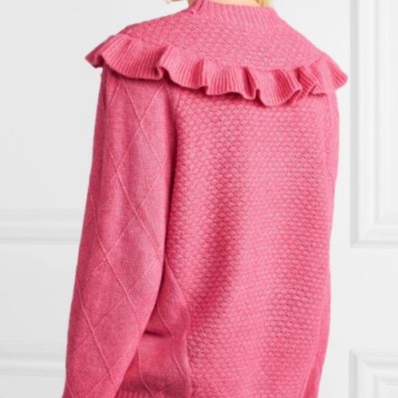 Needle & Thread Pink Ruffle Sweater - Picture 2 of 5